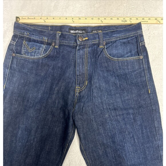 Ecko Unltd Jeans Baggy Fit Men's Size 38x33 Dark Wash Denim Y2K Hip Hop - Picture 4 of 8